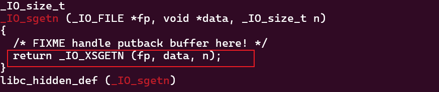 _IO_sgetn函数源码，直接返回_IO_XSGETN