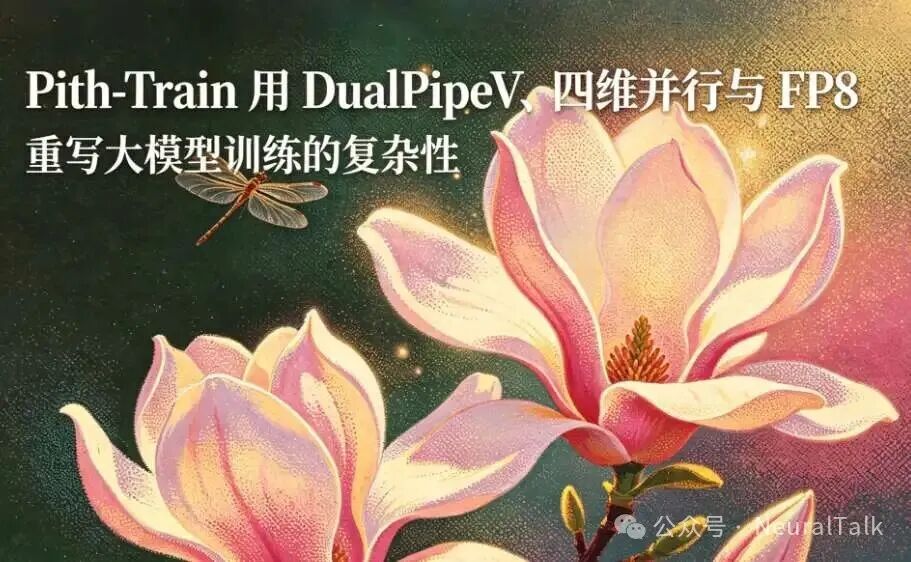 Pith-Train 用 DualPipeV、四维并行与 FP8 重写大模型训练的复杂性
