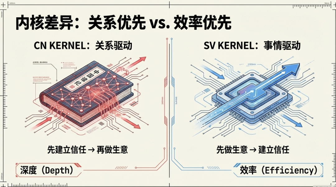硅谷社交内核差异对比图