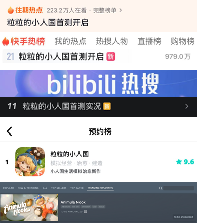 《粒粒的小人国》在B站热搜榜