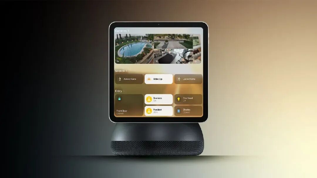 HomePad 带屏智能音箱控制界面预览