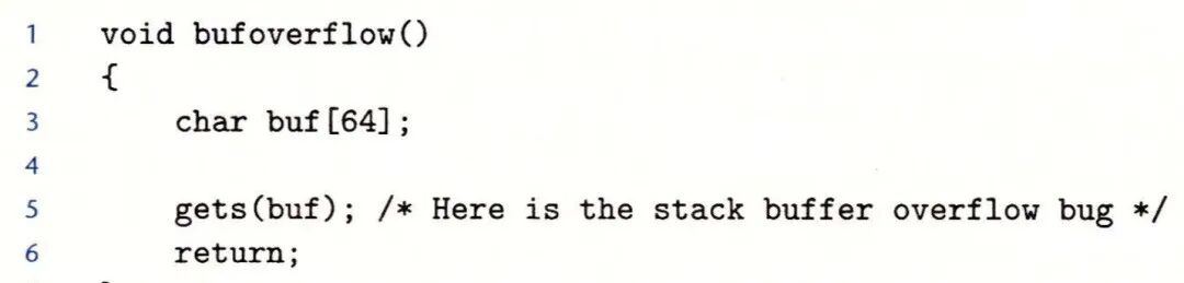 bufoverflow函数，存在栈缓冲区溢出漏洞