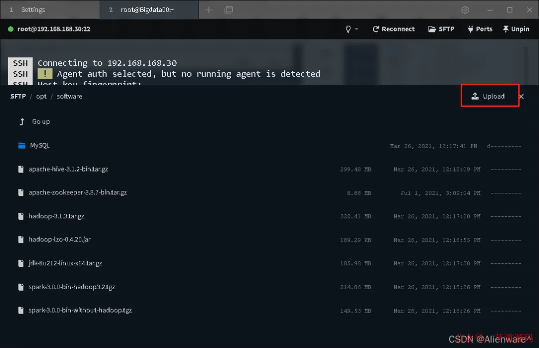 上传本地文件到服务器