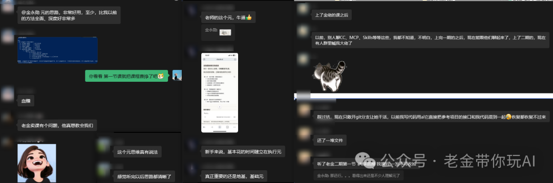 社群中对元思维的讨论反馈截图