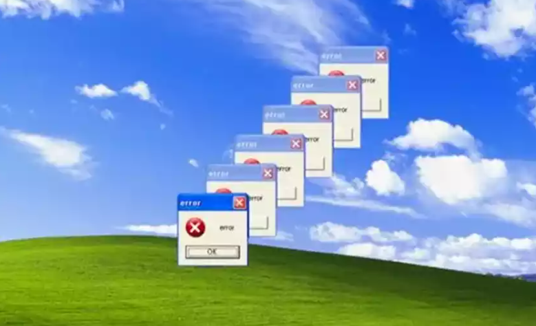 多个错误提示的梗图