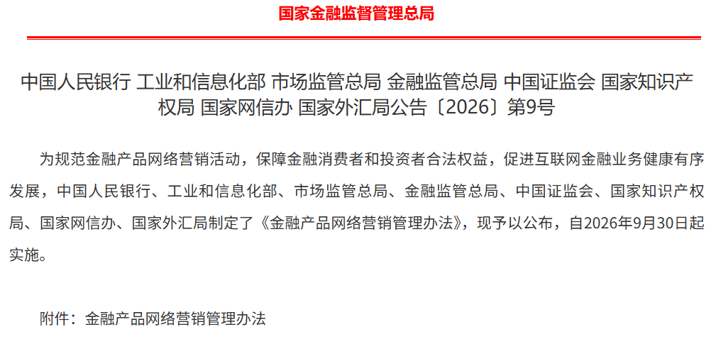 国家金融监督管理总局公告文件