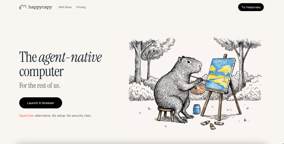 The agent-native computer For the rest of us 宣传图