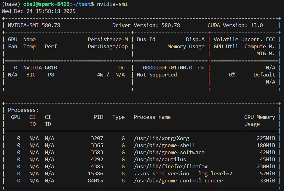 NVIDIA-SMI工具输出截图