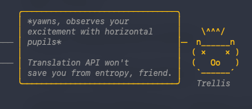 传说闪光卡皮巴拉 Trellis 的互动对话