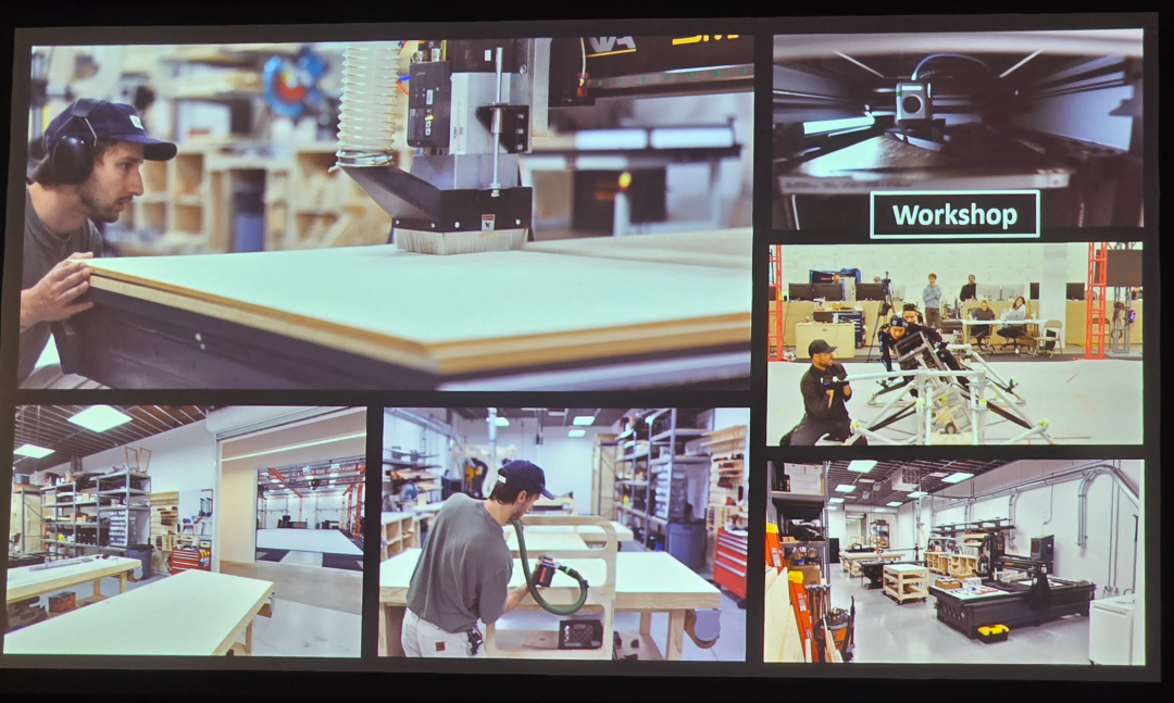 动捕棚配备CNC机床的专业木工车间