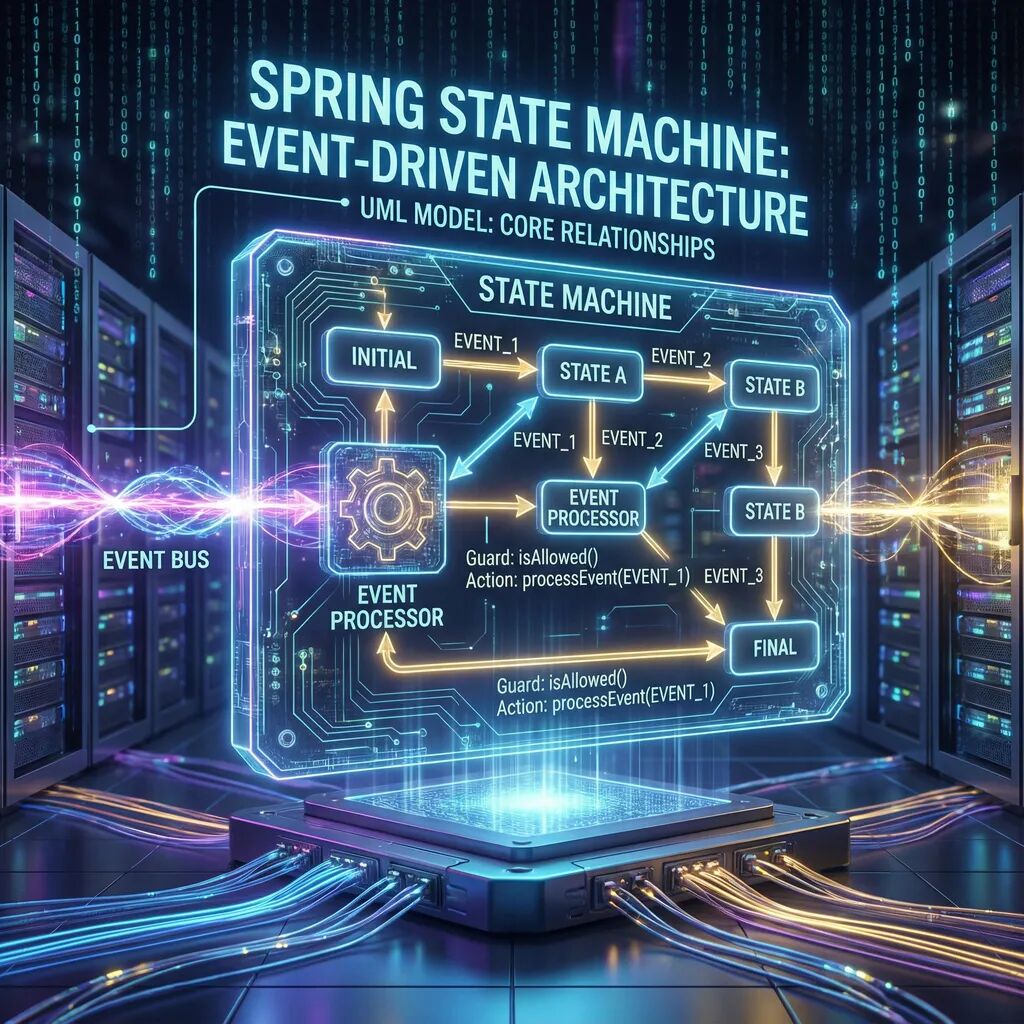 状态机与事件驱动示意图