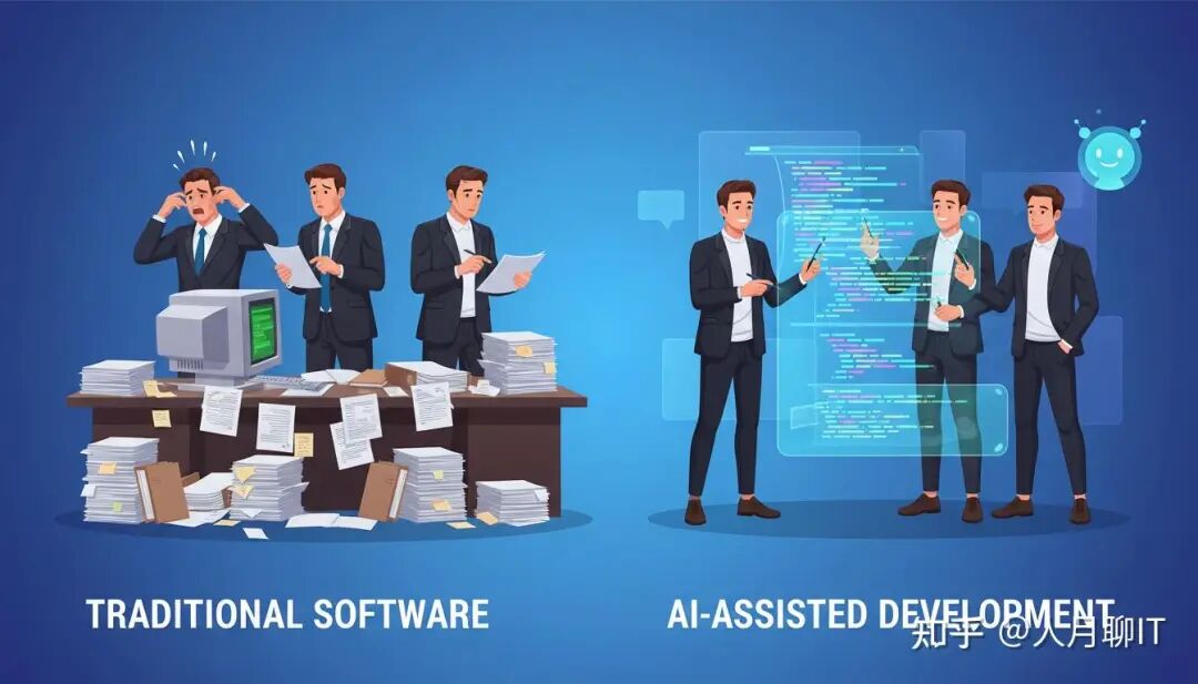 传统开发与AI辅助开发模式对比