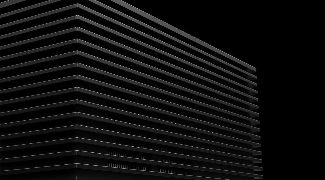 黑色背景水平条纹结构