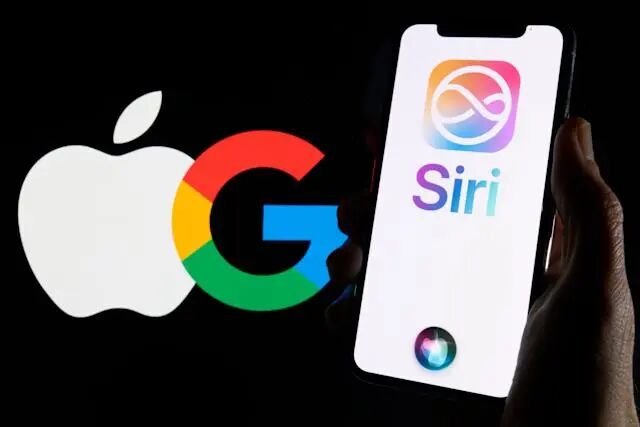 Apple、Google 与 Siri 品牌对比图