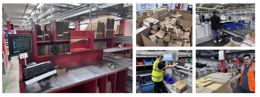 现代化物流仓库内部场景