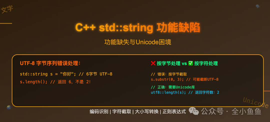 C++ std::string的Unicode处理困境