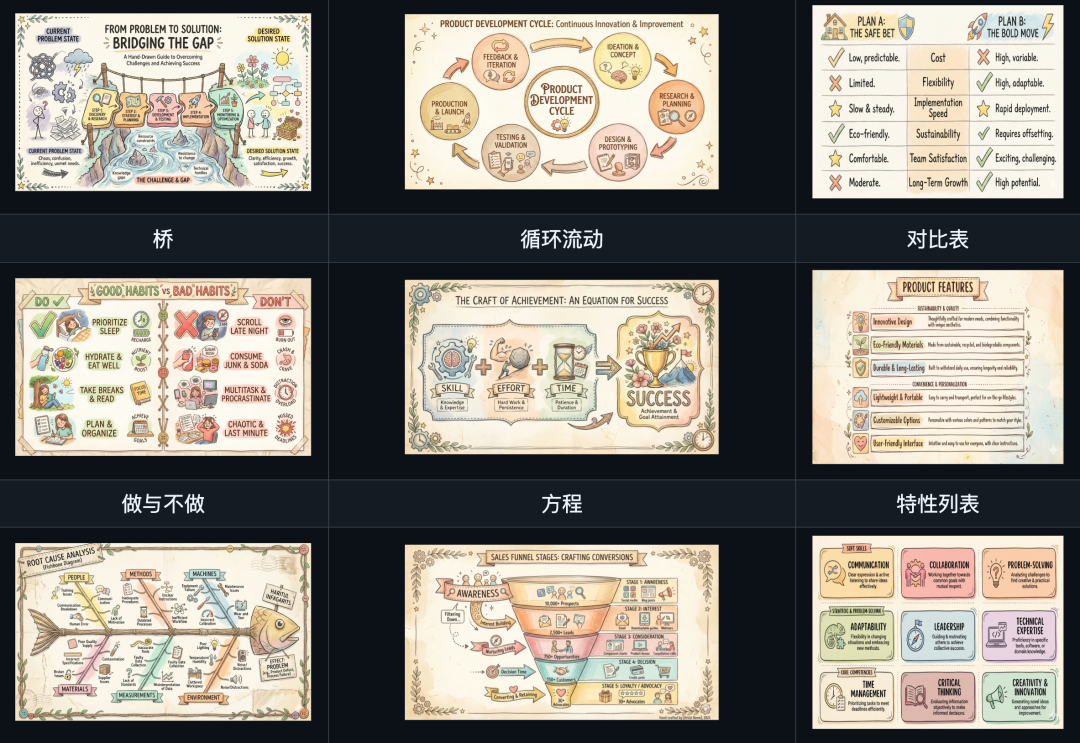 宝玉技能库中的信息图表示例