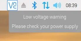 低电压警告手机界面截图