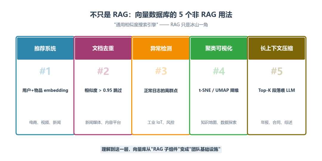 向量数据库非RAG用途信息图