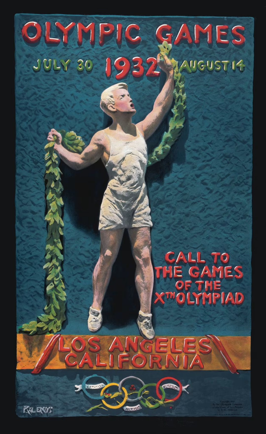 1932年洛杉矶奥运会官方宣传海报
