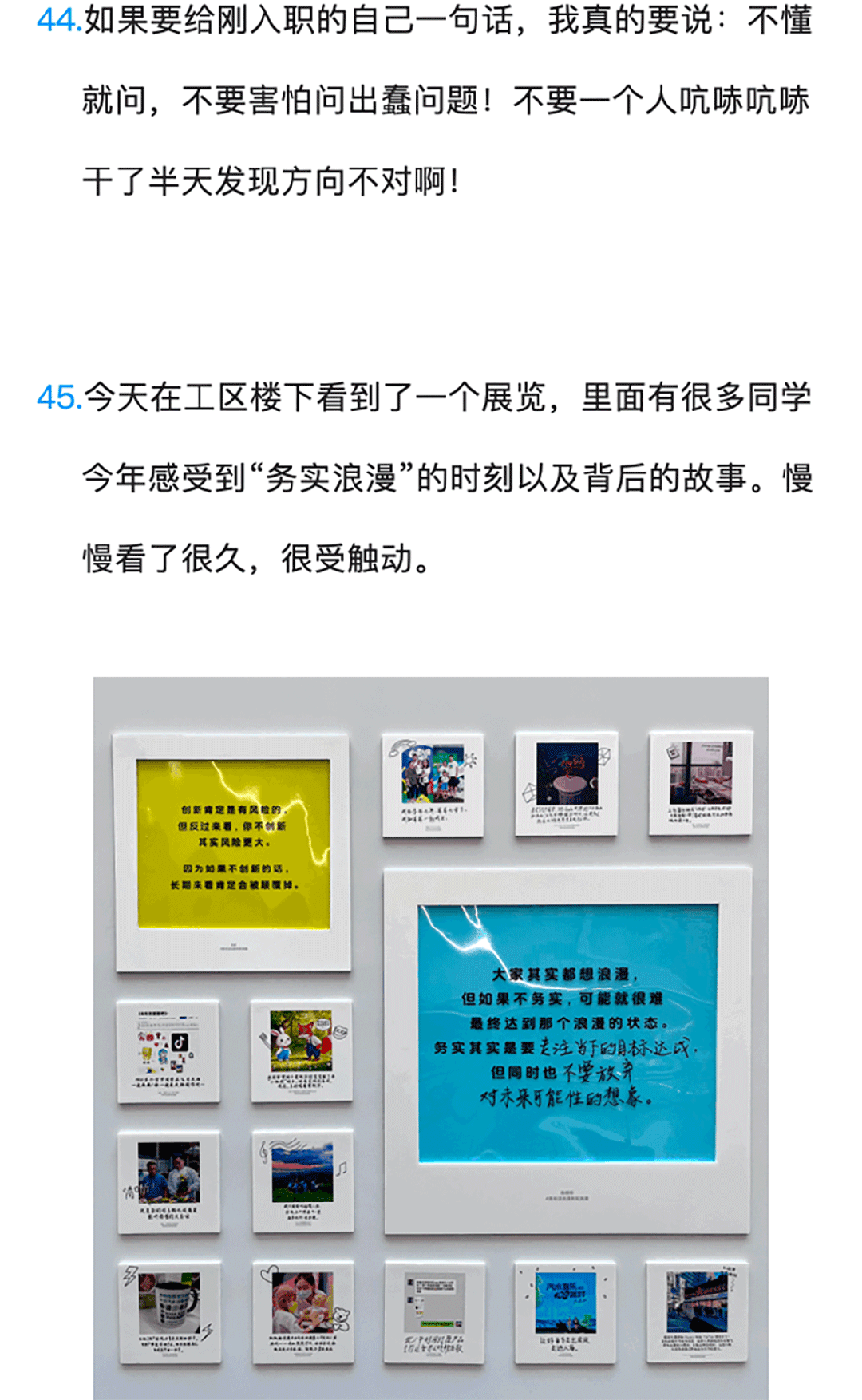 给新人的职场建议与观展感悟