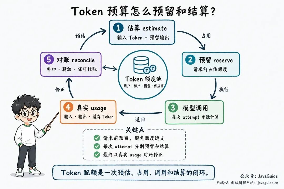 Token 预算预留与对账闭环