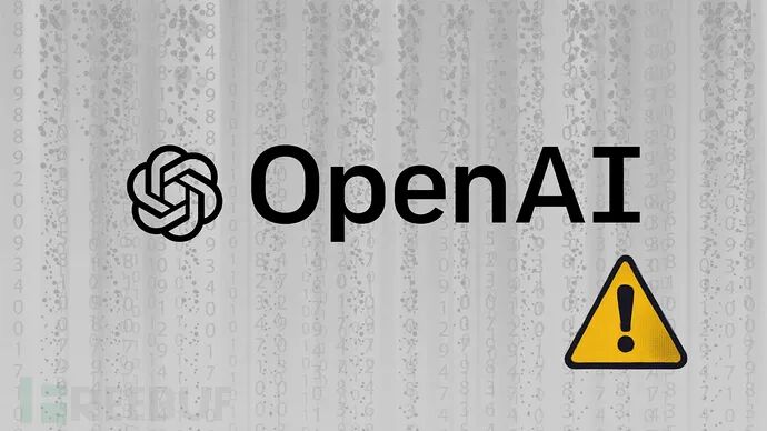 OpenAI 标志配黄色警告符号
