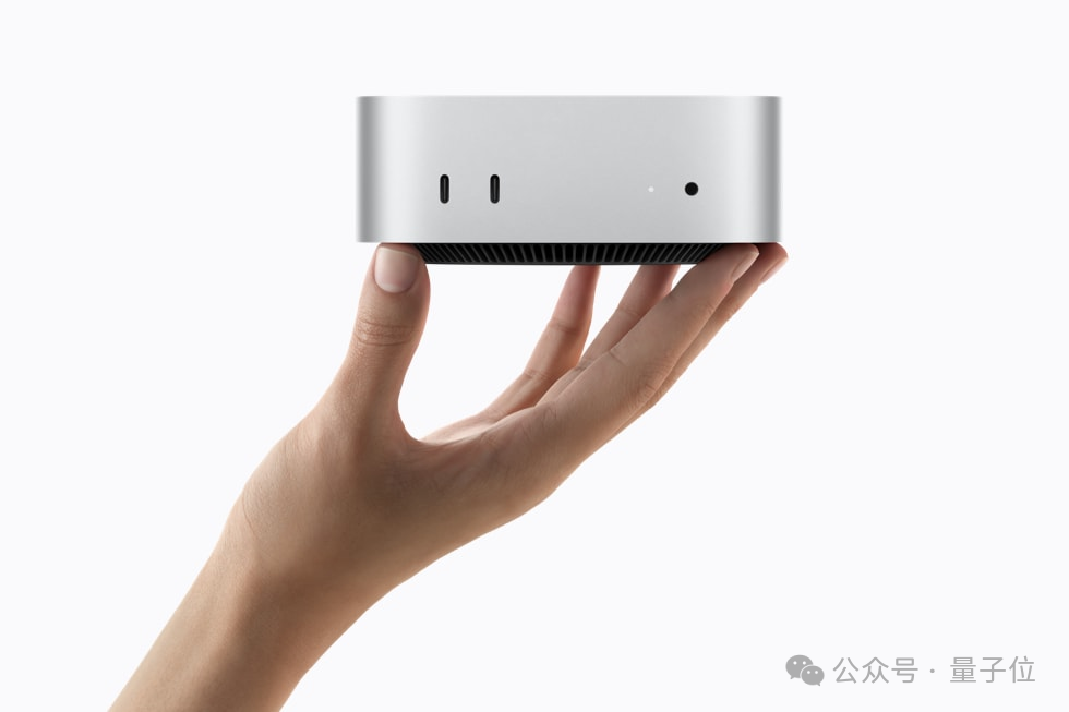 Mac mini 正面接口与指示灯特写