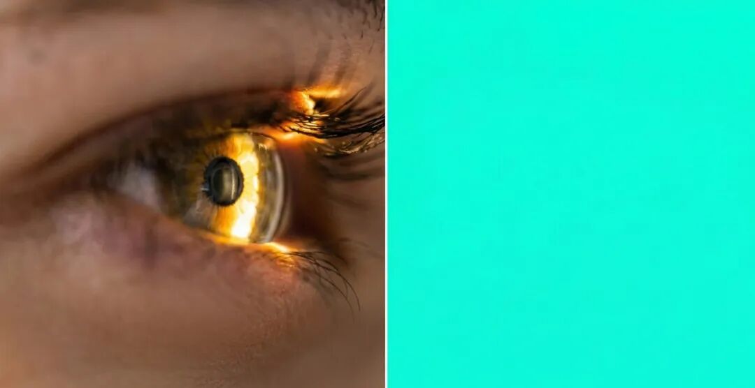 人眼特写与Olo颜色的视觉想象