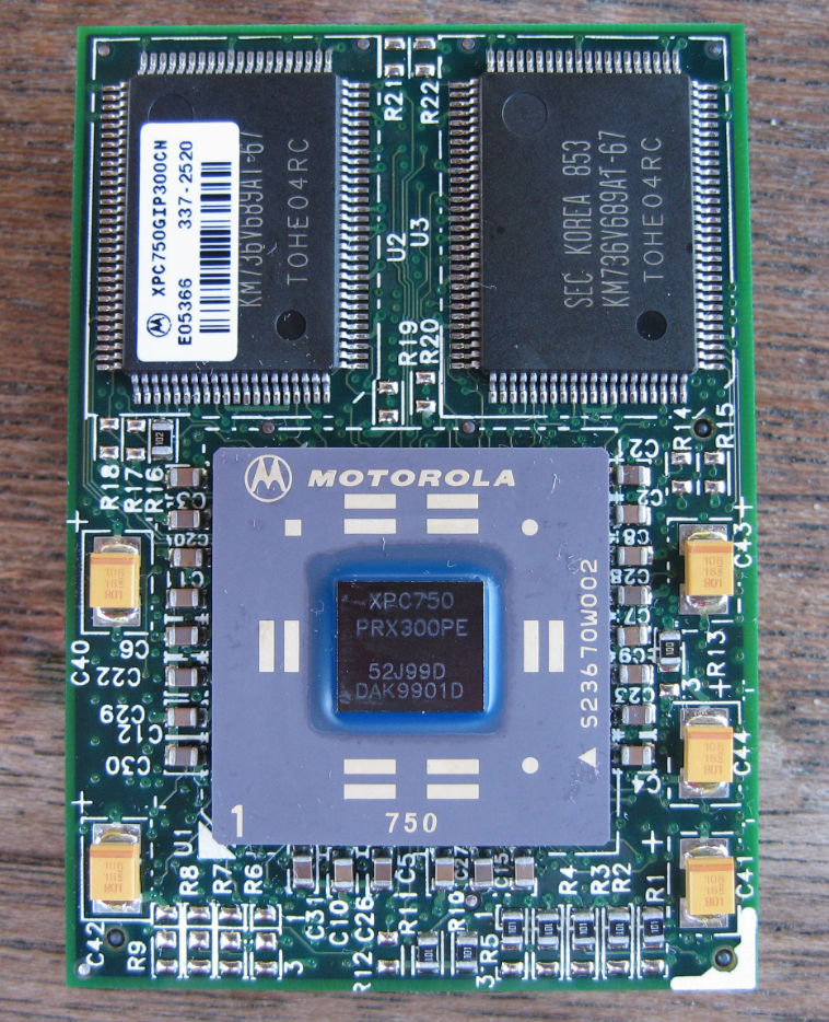 采用铜互连工艺的Motorola PowerPC 750芯片