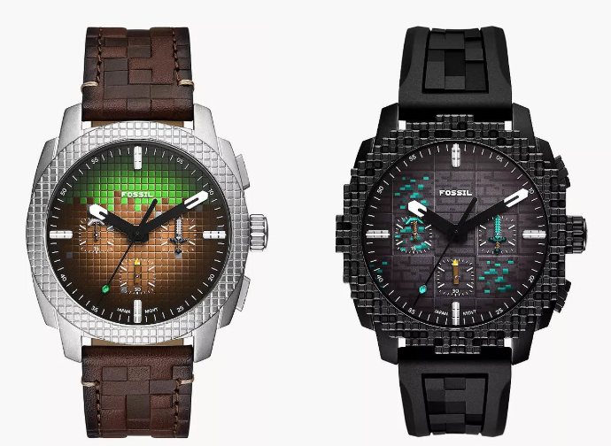 像素风格FOSSIL手表