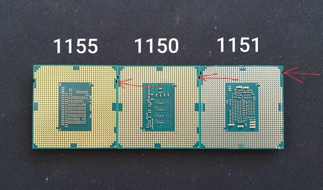 英特尔历代CPU插槽对比