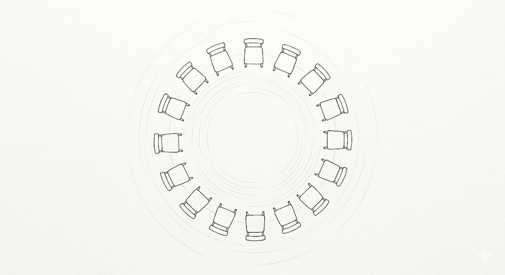 围坐交流,共创氛围