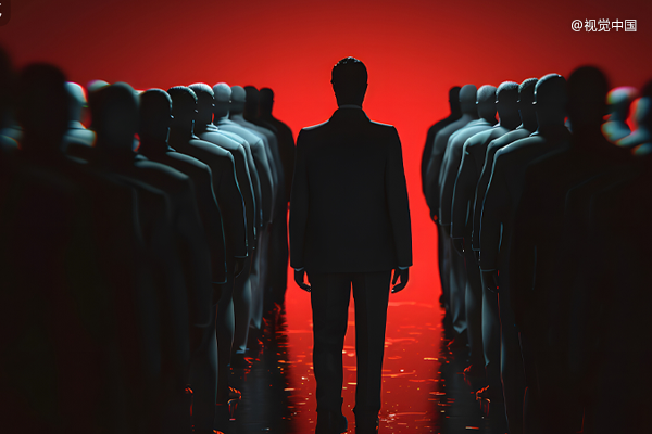 充满科技感与孤独感的红色通道