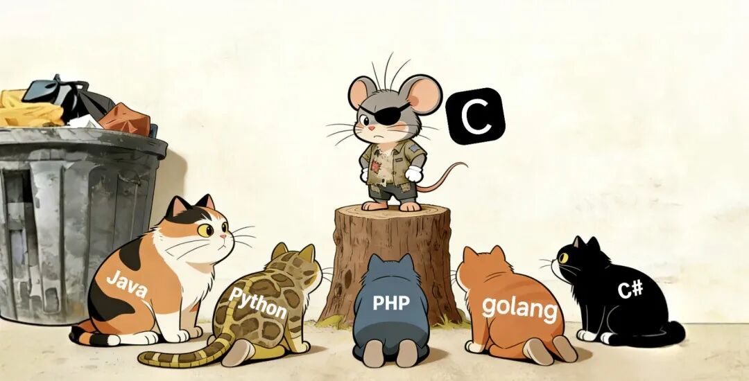 多门编程语言围攻C语言漫画