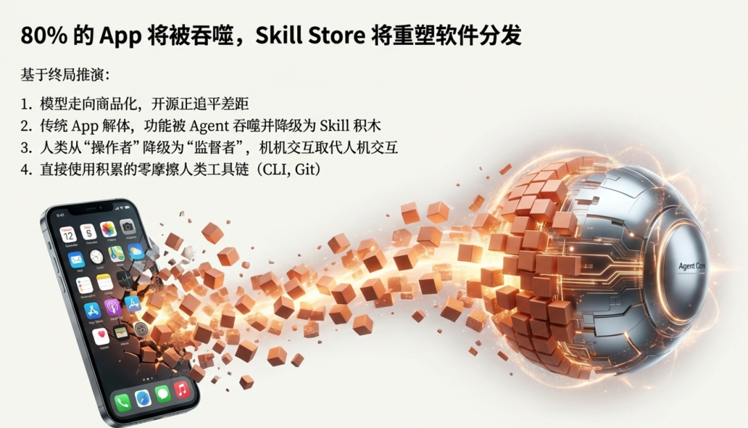 未来软件分发图：80%的App将被吞噬，Skill Store将重塑软件生态