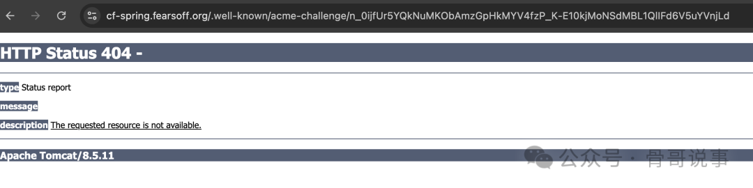 Spring/Tomcat框架生成的404错误页面