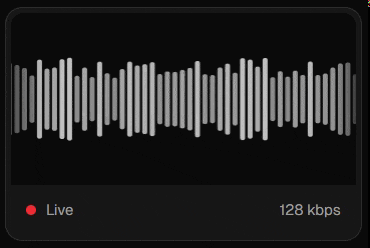 音频波形实时可视化界面