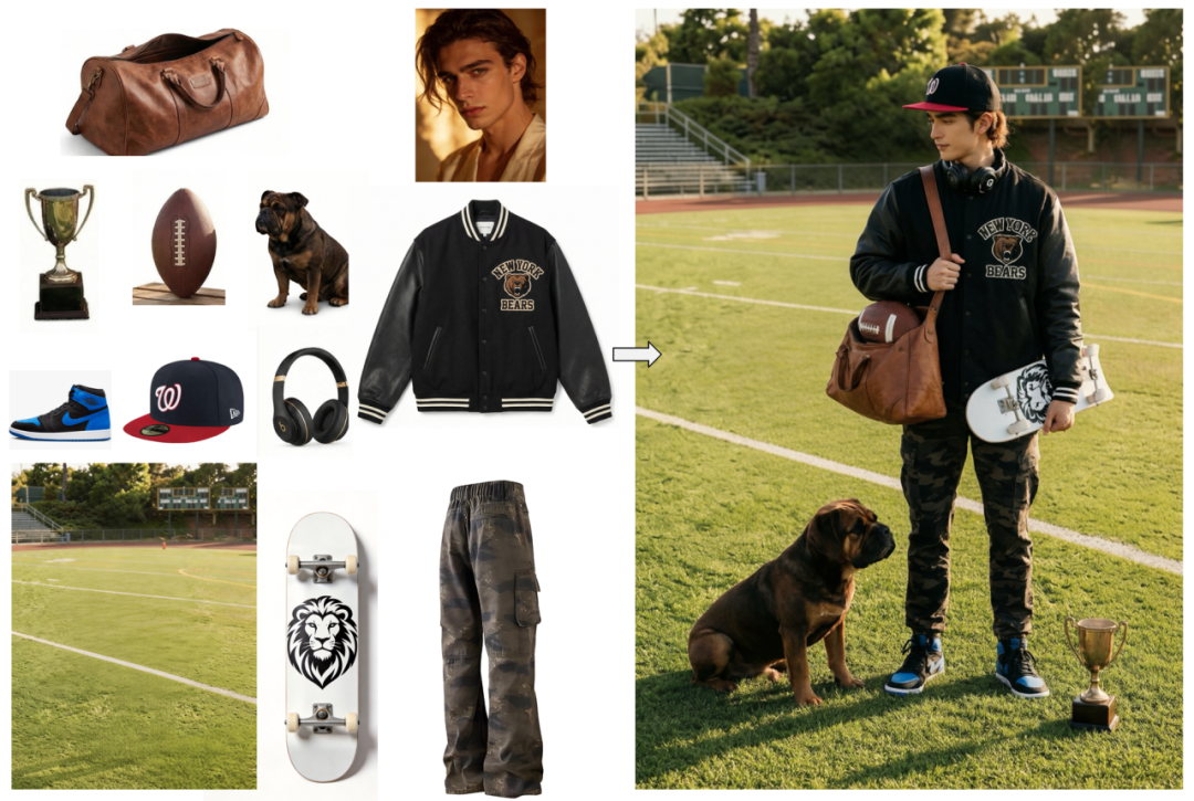 多元素融合编辑输入素材