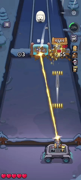 游戏核心战斗与资源收集界面