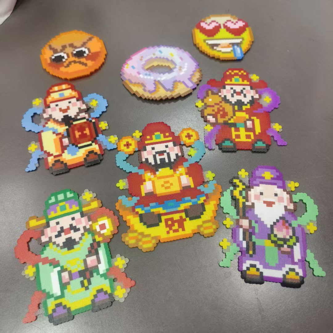 像素画风格拼豆成品