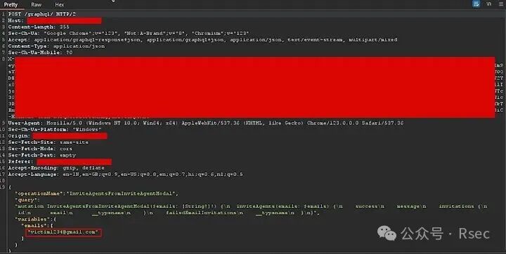 GraphQL 邀请流程IDOR导致账户接管复现 - 图片 - 4