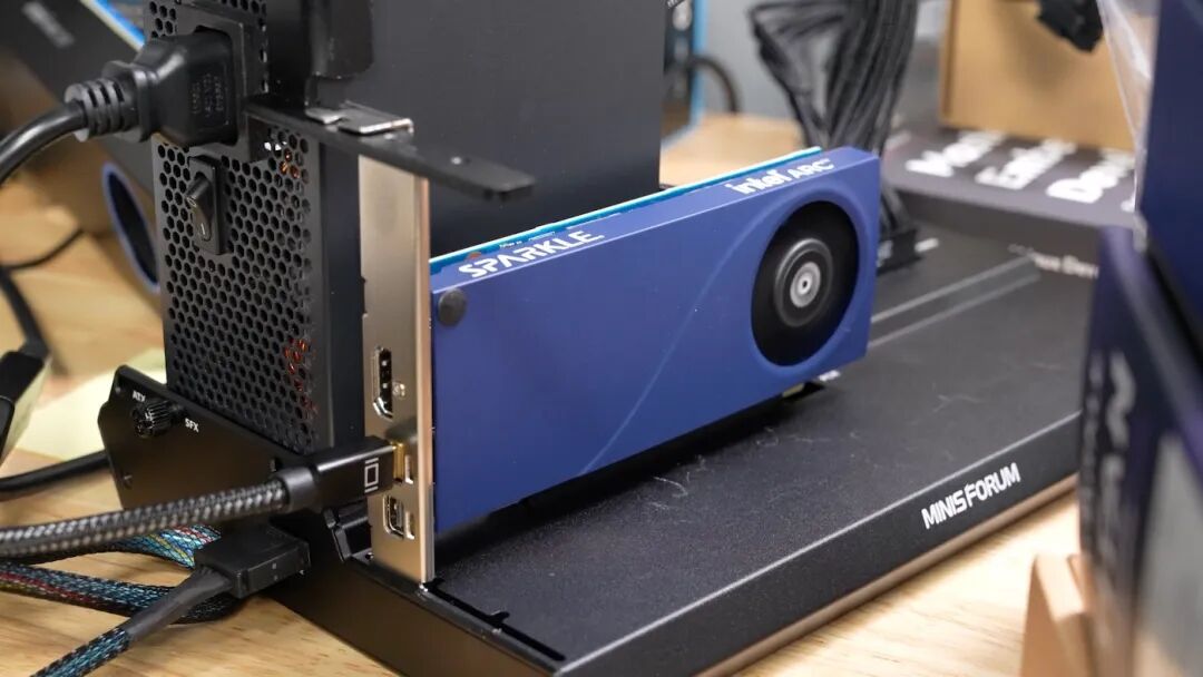 Intel Arc A310 ECO in Minisforum DEG1 Dock for Raspberry Pi