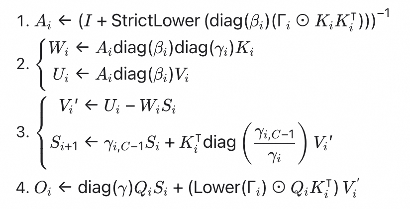 GDN Chunked Prefill 前向计算步骤
