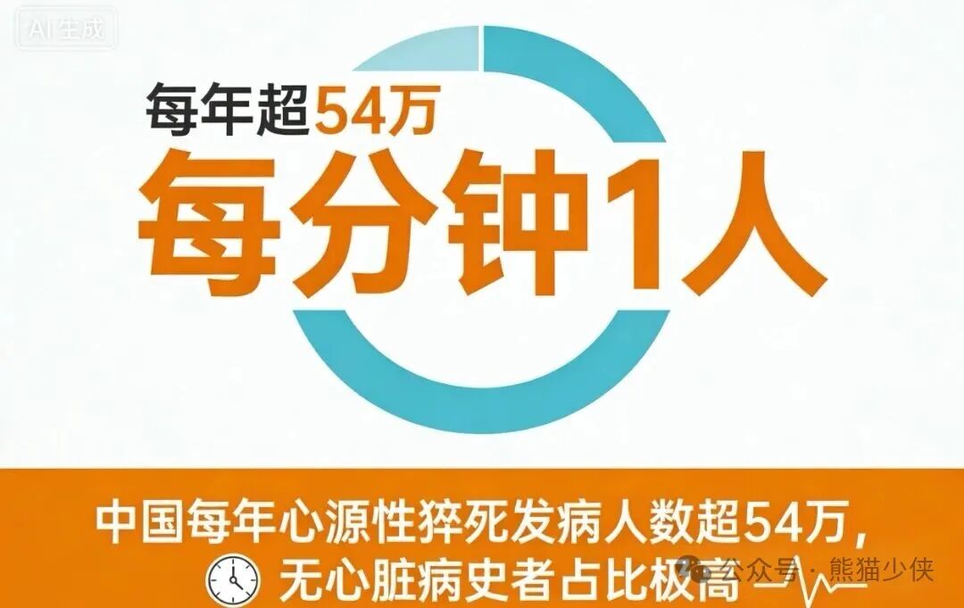 中国每年心源性猝死发病人数统计