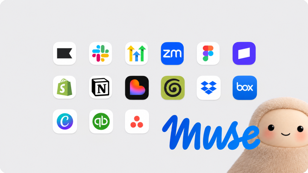 Meta Enterprise Platform 集成应用图标与 Muse 智能体