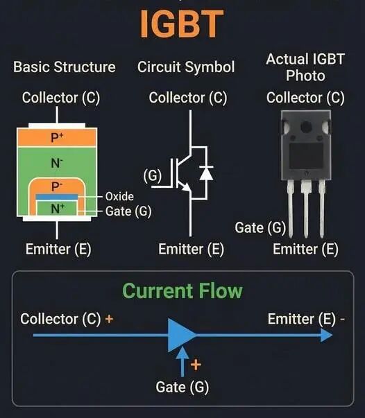 IGBT基本结构与电路符号图解