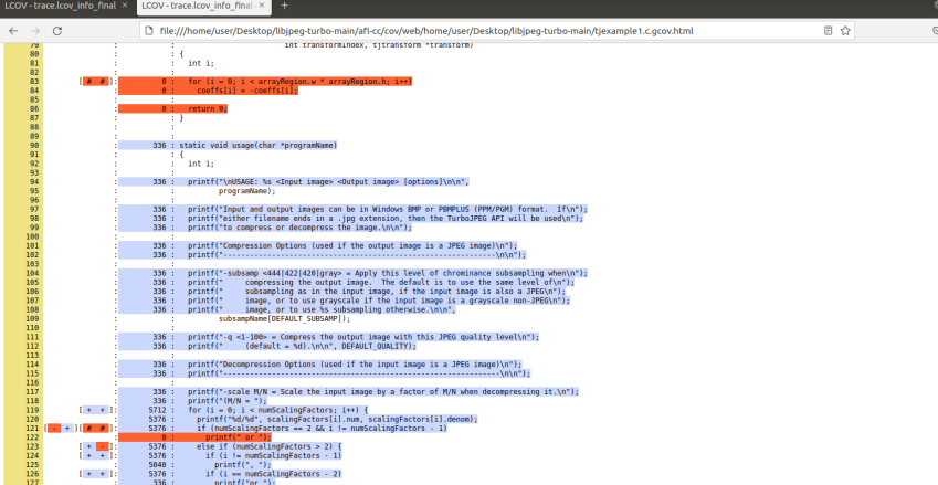 分支覆盖率详情