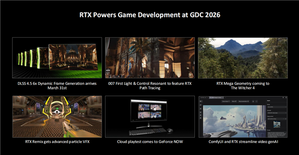 NVIDIA在GDC 2026上发布的RTX技术进展汇总