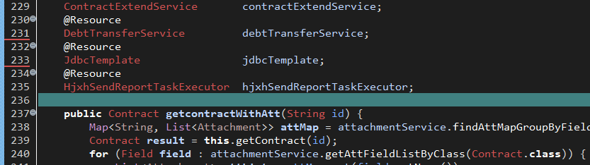声明了40个Spring依赖注入组件的代码截图